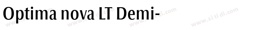 Optima nova LT Demi字体转换 Optima nova LT Demi字体转换